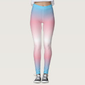Gradient Pride Patten: Trans Leggings (Vorderseite)