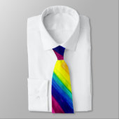 Gradient Prism Rainbow Art Necktie Krawatte (Gebunden)