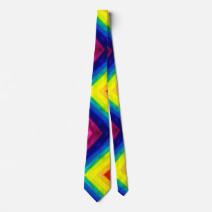 Gradient Prism Rainbow Art Necktie Krawatte