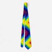 Gradient Prism Rainbow Art Necktie Krawatte (Rückseite)