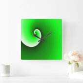 Gradient Quadratische Wanduhr (Zuhause)