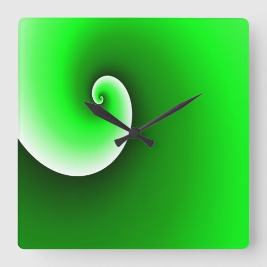 Gradient Quadratische Wanduhr (Vorderseite)