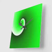 Gradient Quadratische Wanduhr (Winkel)