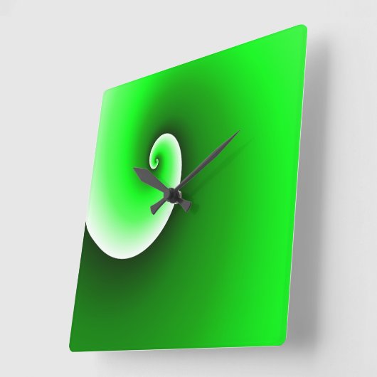 Gradient Quadratische Wanduhr (Winkel)