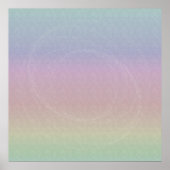 Gradient Rainbow Holo-Muster mit Dusty Swirl Poster (Vorne)