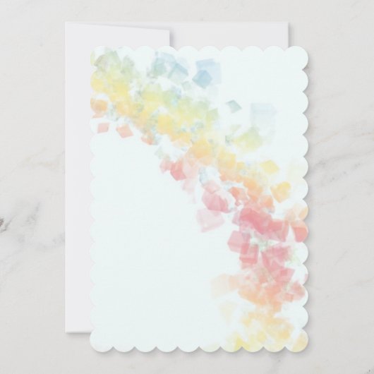 Gradient Rainbow und Tulips Save The Date (Rückseite)