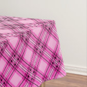 Gradient Raster kariertes Tartan Muster pink Tischdecke (Beispiel)