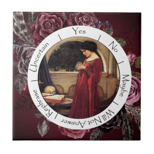 Gradient Red and Black Blume Pendulum Fliese