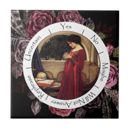 Gradient Red and Black Blume Pendulum Fliese