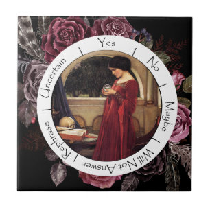 Gradient Red and Black Blume Pendulum Fliese