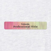 Gradient rosa Mitarbeiter Etiketten (Design 2)