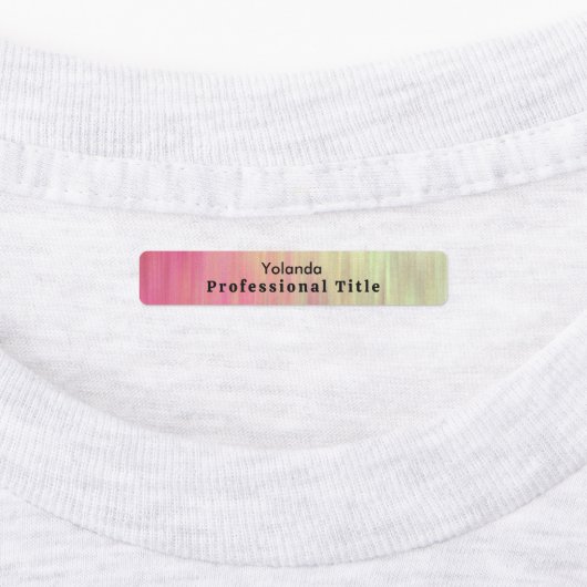 Gradient rosa Mitarbeiter Etiketten (Befestigt)
