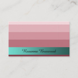 Gradient Rose Rot mit Aquamarinem Banner Benutzerd Visitenkarte