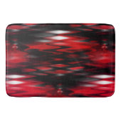 Gradient rot bis schwarz Fonds bilden abstrakte Zi Badematte (Vorderseite)