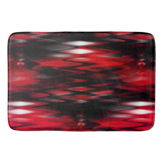 Gradient rot bis schwarz Fonds bilden abstrakte Zi Badematte (Vorderseite)