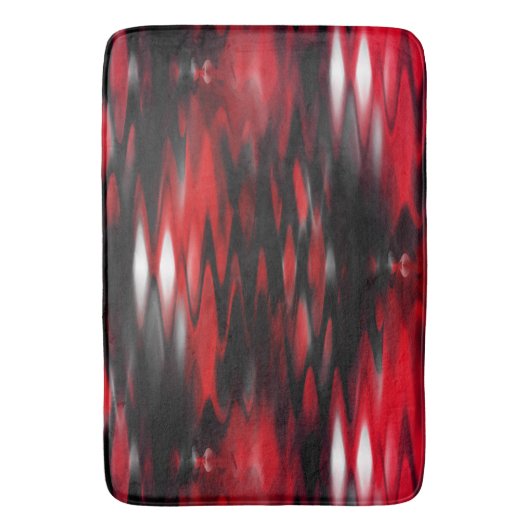 Gradient rot bis schwarz Fonds bilden abstrakte Zi Badematte (Vorderseite Vertikal)