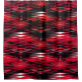 Gradient rot bis schwarz Fonds bilden abstrakte Zi Duschvorhang (Vorderseite)