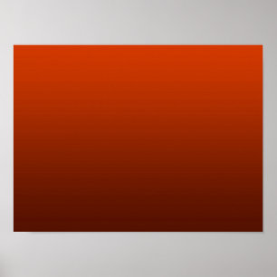 Gradient Rot - tief zu hell Stimmungs-Hintergrun Poster