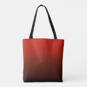 Gradient rote graue Polka Punkte drucken abstrakte Tasche (Rückseite)