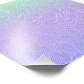 Gradient Scale Pattern - Mermaid-Schwanz Fotodruck (Ecke)