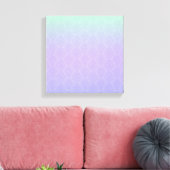 Gradient Scale Pattern - Mermaid-Schwanz Leinwanddruck (Insitu (Wohnzimmer))