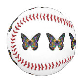 Gradient-Schmetterling-Cartoon Baseball (Vorderseite Links)
