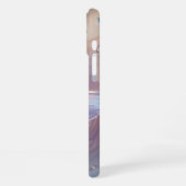Gradient-Schmetterling-Monogramm-Etuis- Mate iPhon iPhone Hülle (Linke Seite)