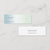 Gradient Script Earring Display Mini Visitenkarte (Vorne/Hinten)