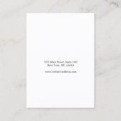 Gradient Script Earring Display Visitenkarte (Rückseite)