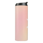 Gradient Script Monogram Thermal Tumbler Thermosbecher (Nach links gedreht)
