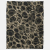 Gradient sepia schmale Streifen über erblindete Lö Fleecedecke (Vorderseite)