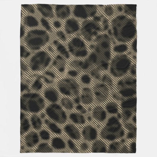 Gradient sepia schmale Streifen über erblindete Lö Fleecedecke (Vorderseite)