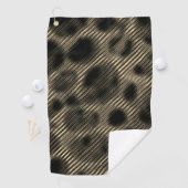 Gradient sepia schmale Streifen über erblindete Lö Golfhandtuch (Insitu)