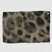 Gradient sepia schmale Streifen über erblindete Lö Golfhandtuch (Horizontal)