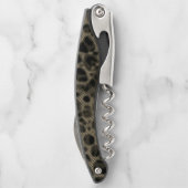 Gradient sepia schmale Streifen über erblindete Lö Kellnermesser (Rückseite)