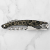 Gradient sepia schmale Streifen über erblindete Lö Kellnermesser (Rückseite)