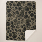 Gradient sepia schmale Streifen über erblindete Lö Sherpadecke (Vorderseite)