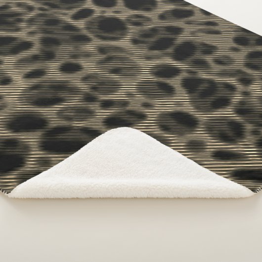 Gradient sepia schmale Streifen über erblindete Lö Sherpadecke (3/4)