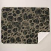 Gradient sepia schmale Streifen über erblindete Lö Sherpadecke (Vorderseite (Horizontal))