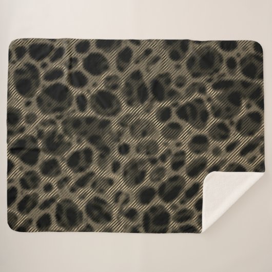 Gradient sepia schmale Streifen über erblindete Lö Sherpadecke (Vorderseite (Horizontal))