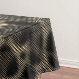 Gradient sepia schmale Streifen über erblindete Lö Tischdecke