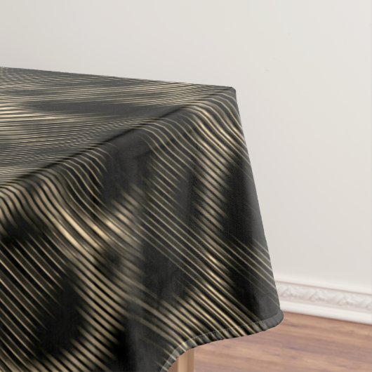 Gradient sepia schmale Streifen über erblindete Lö Tischdecke (Beispiel)