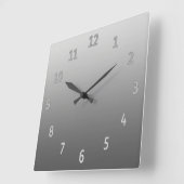 Gradient Simple Gray Quadratische Wanduhr (Winkel)