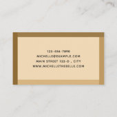 Gradient Skin Colors Minimale Visitenkarte (Rückseite)