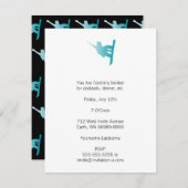 Gradient-Snowboarder Einladung (Vorne/Hinten)