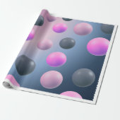 Gradient Spheres Delight Wrapping Paper Geschenkpapier (Ungerollt)