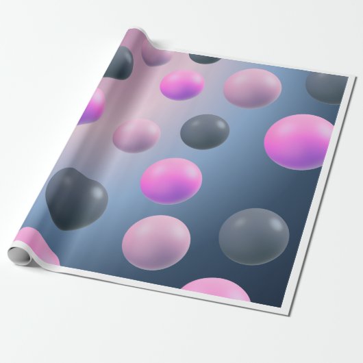 Gradient Spheres Delight Wrapping Paper Geschenkpapier (Ungerollt)