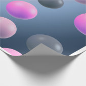 Gradient Spheres Delight Wrapping Paper Geschenkpapier (Ecke)