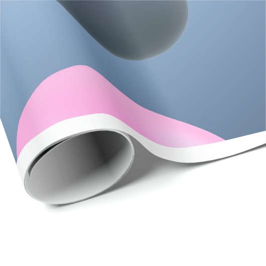 Gradient Spheres Delight Wrapping Paper Geschenkpapier (Rolleneckpunkt)