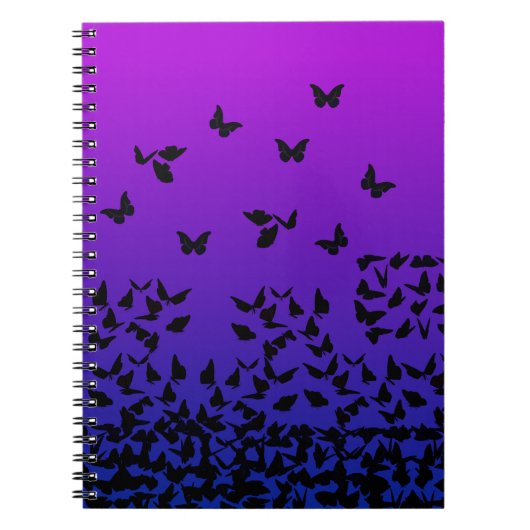Gradient Spiral Foto Notebook Notizblock (Vorderseite)